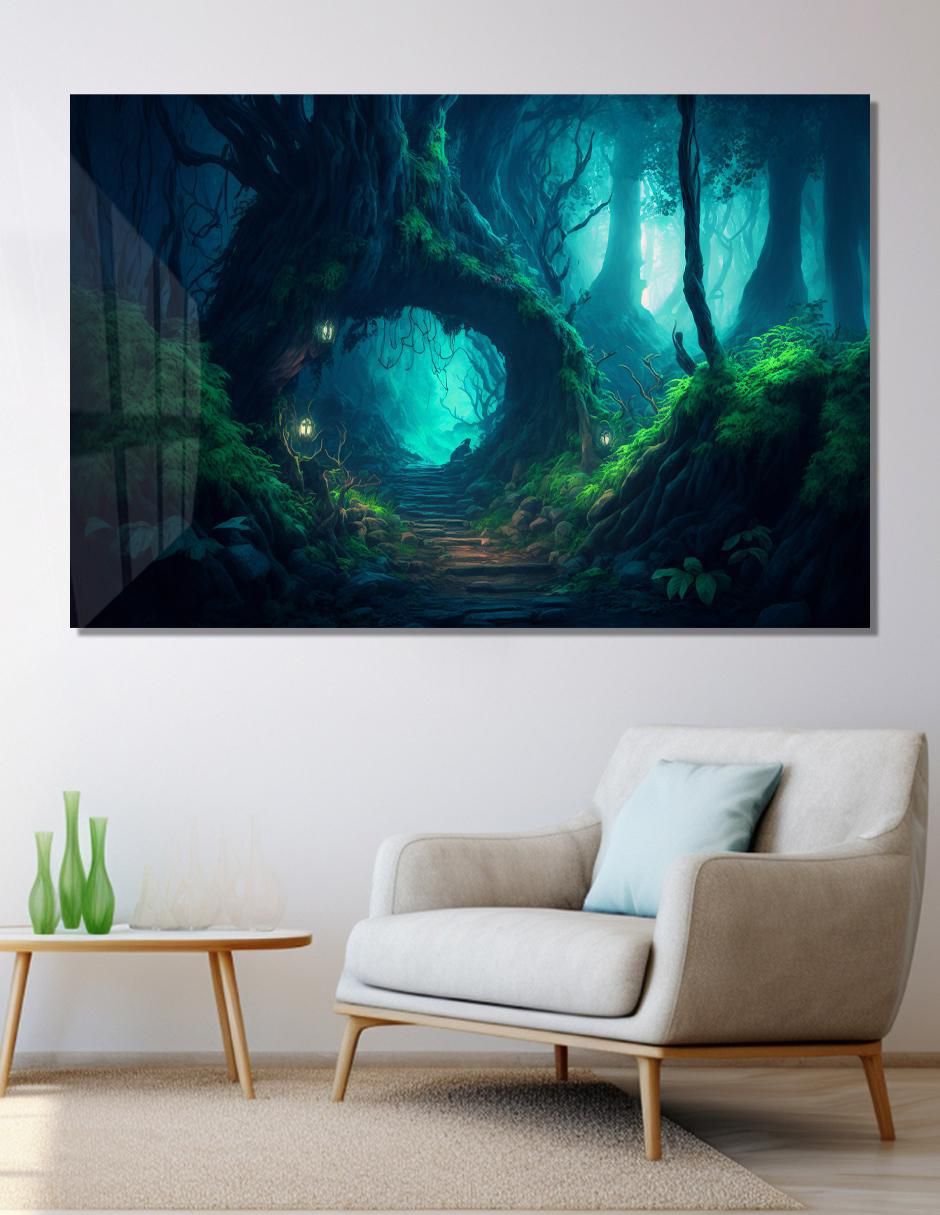 Litografía Paisajes técnica acrílico 3