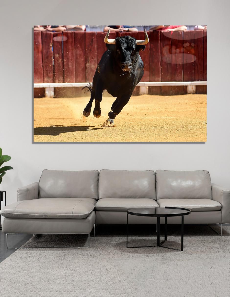 Litografía Toros técnica acrílico 3
