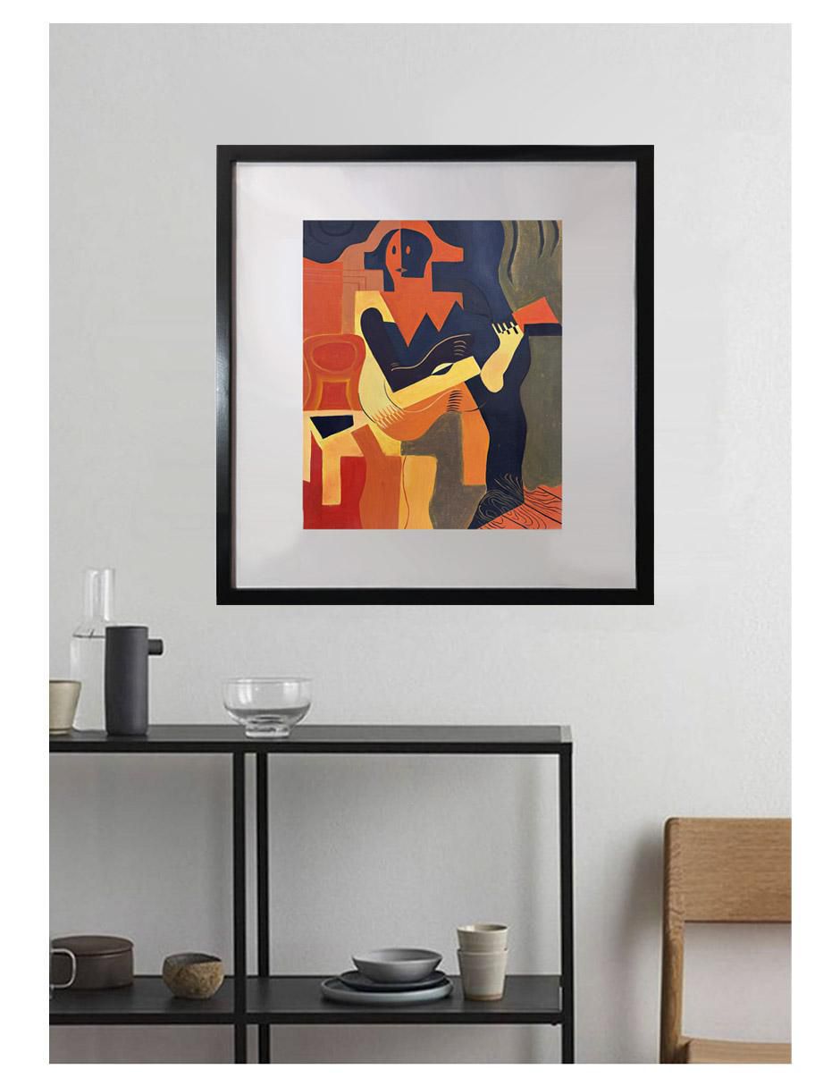 Pintura Notas al viento técnica acrílico MilleniArt 3