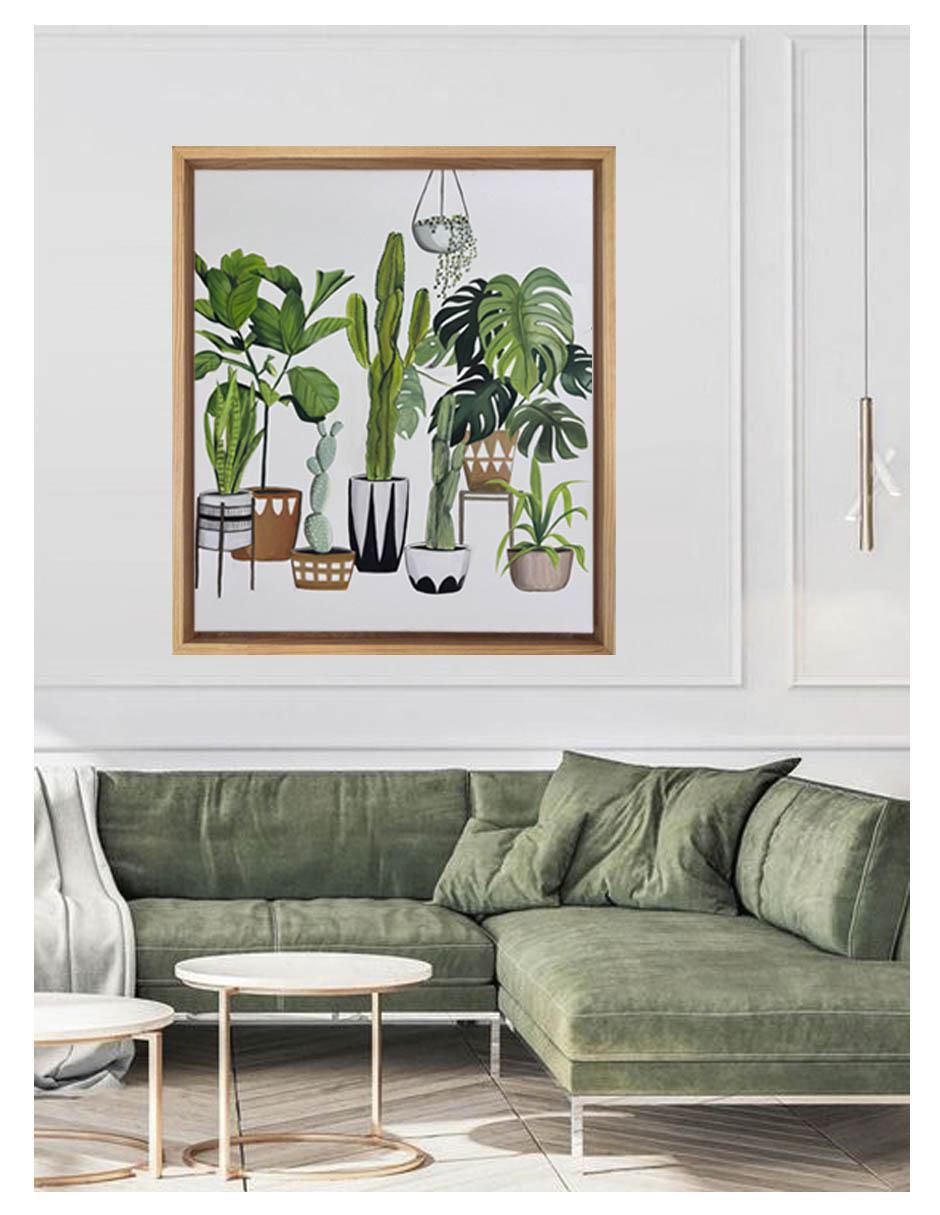 Pintura Plant lover técnica acrílico Plants 4