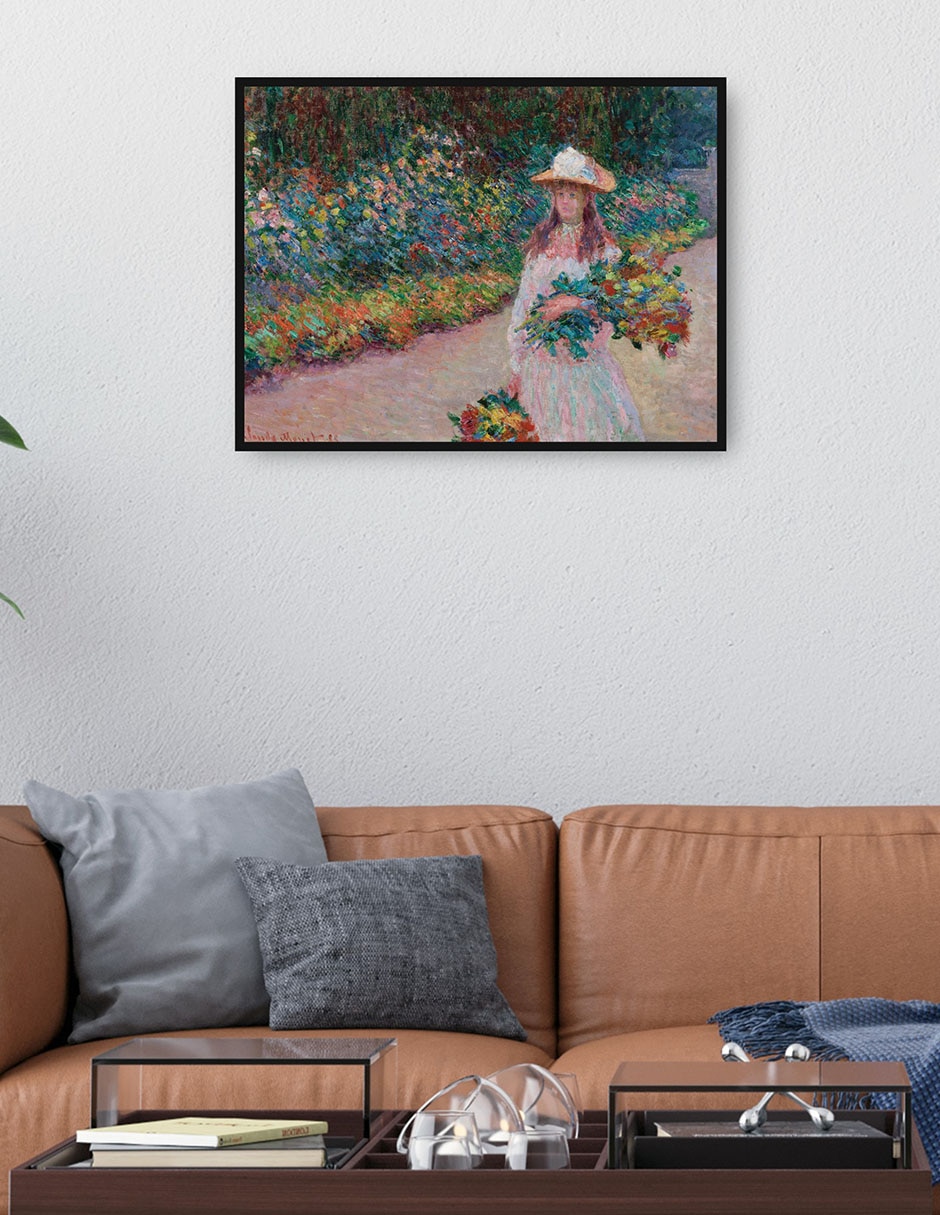Cuadro decorativo Jovencita en el jardín de Giverny (1888) técnica mixta Gente 2