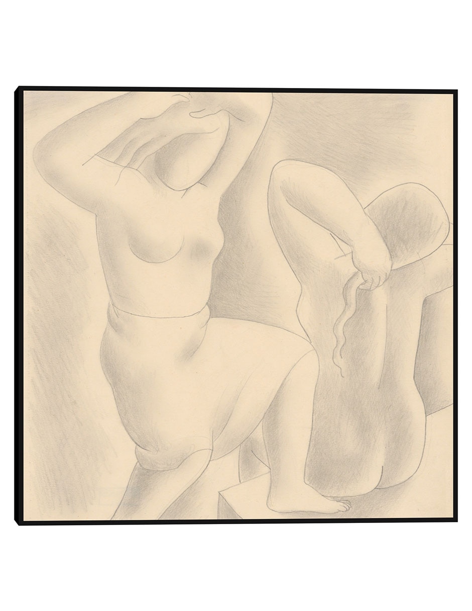 Cuadro decorativo La mañana (1929) técnica mixta Bocetos