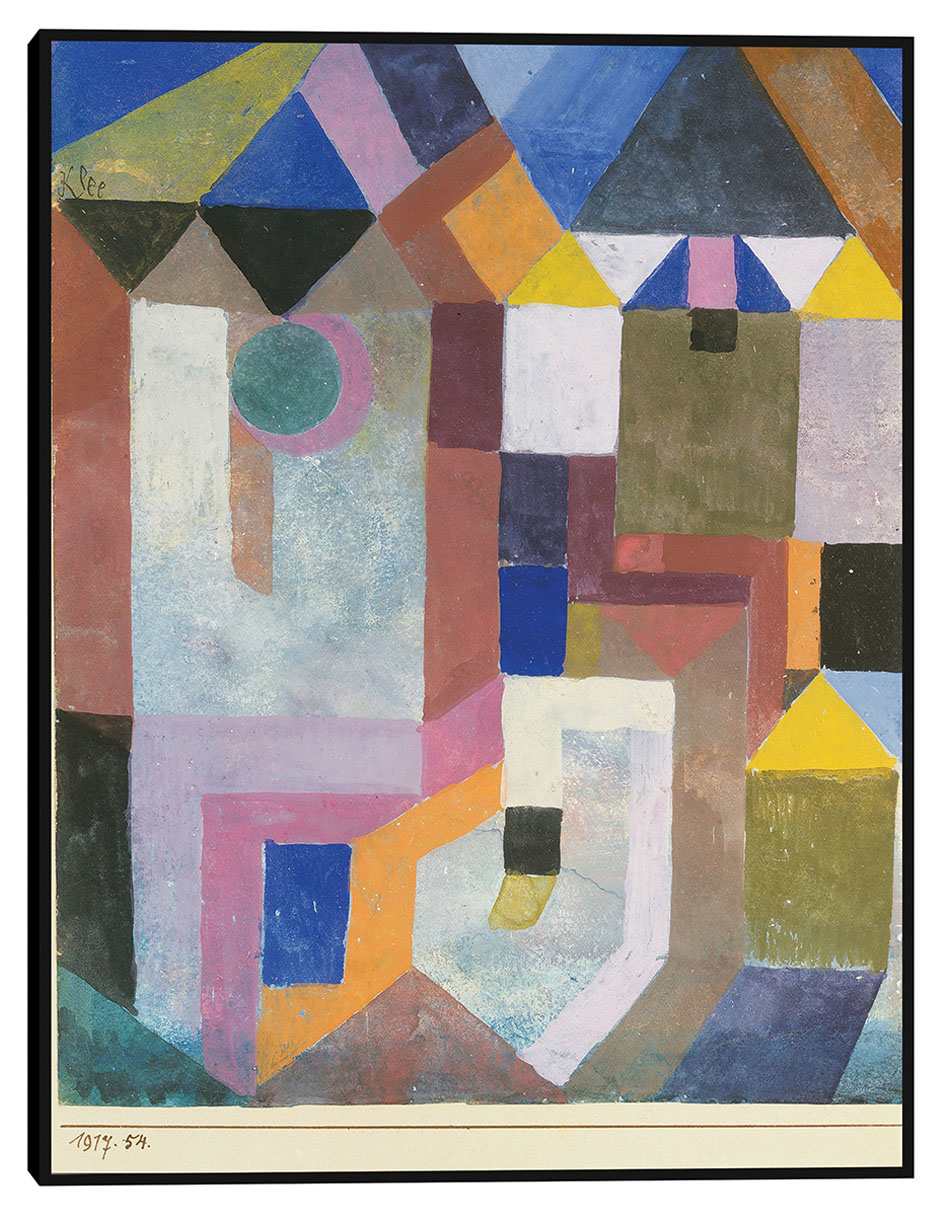 Cuadro decorativo Arquitectura colorida (1917) técnica mixta Colores