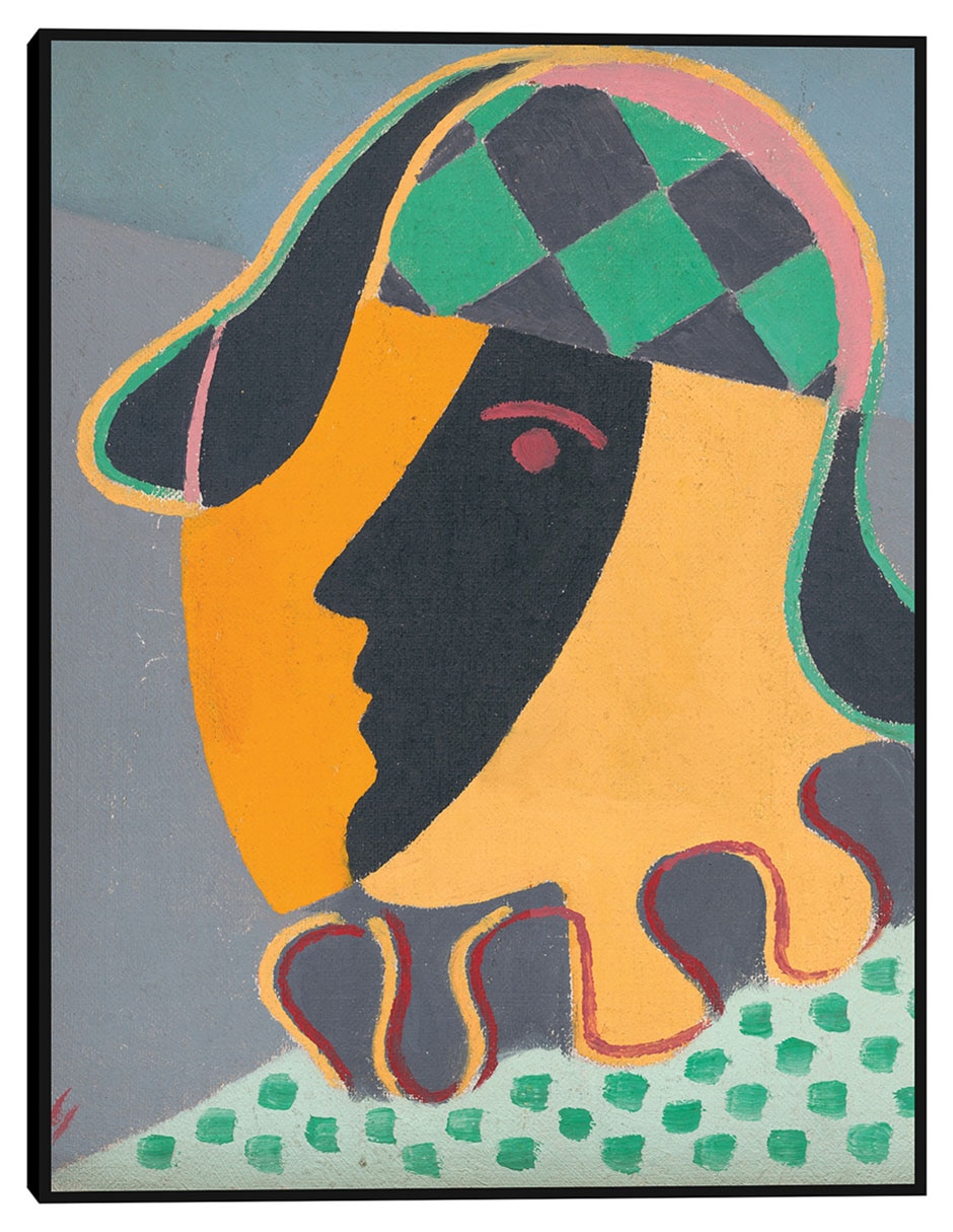 Cuadro decorativo La cabeza de Pierot (1932) técnica mixta Colores Cuadro decorativo La cabeza de Pierot (1932) técnica mixta Colores