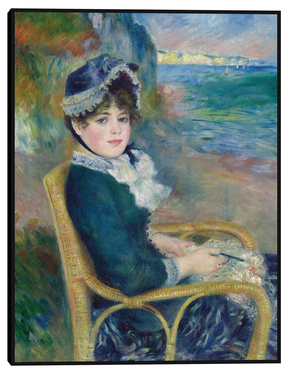 Cuadro decorativo A la orilla del mar (1883) técnica mixta Retratos