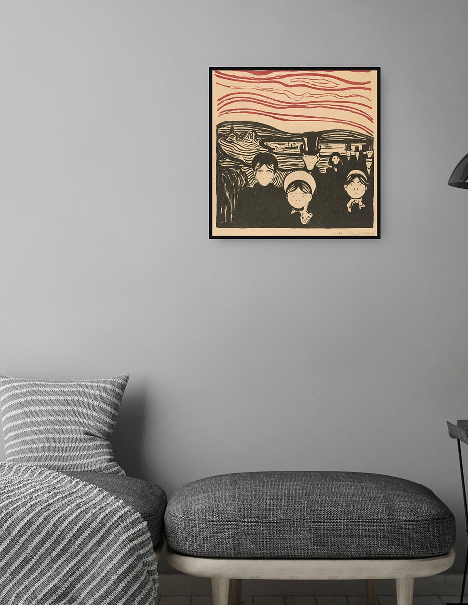 Cuadro decorativo Angustia (1896) técnica mixta Gente 3