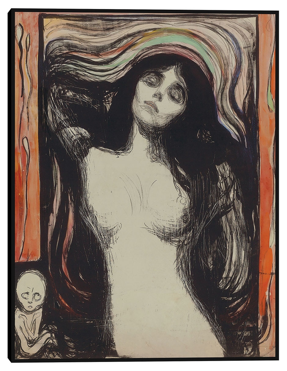 Cuadro decorativo Virgen (1895–1896) técnica mixta Siluetas