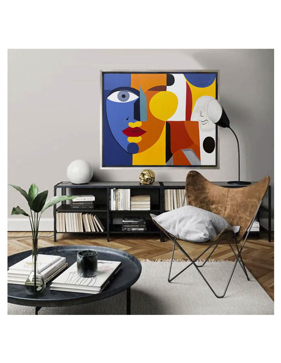 Pintura Caras vemos técnica acrílico Faces 5