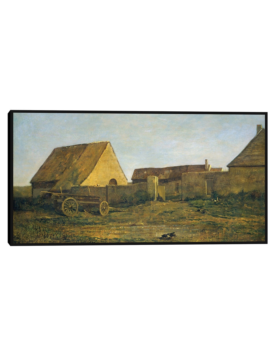 Cuadro decorativo La Granja 1855 técnica mixta Campos
