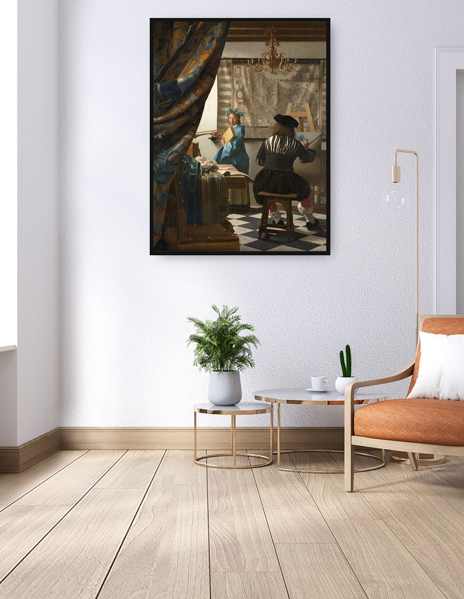 Cuadro decorativo El arte de pintar técnica mixta Gente 2