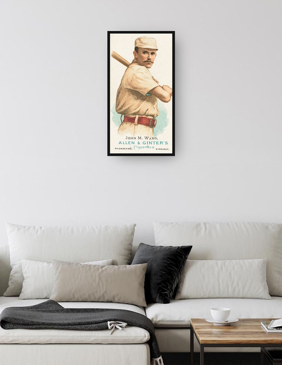Cuadro decorativo técnica mixta Base Ball 2