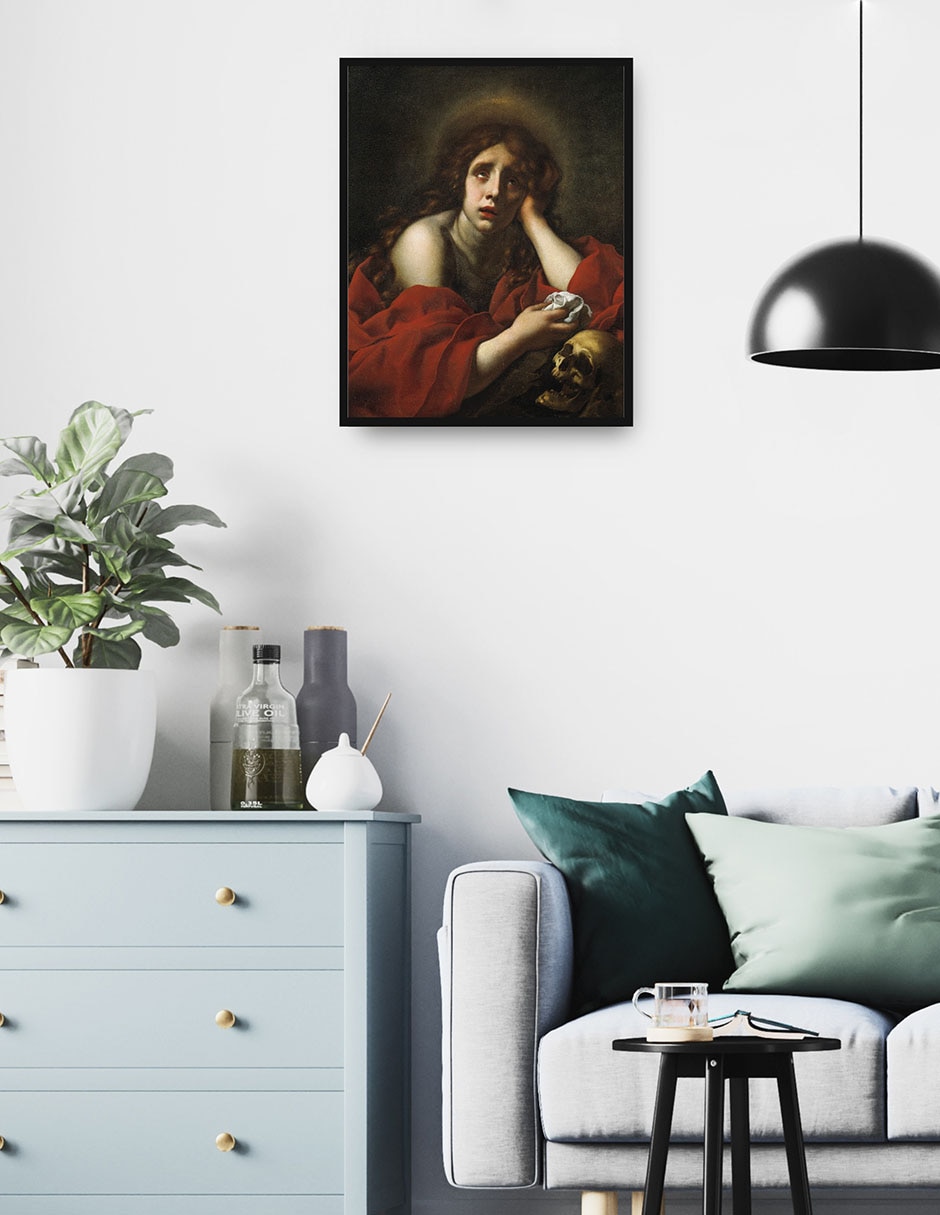 Cuadro decorativo La Penitente María Magdalena técnica mixta Figuras Celestiales 2