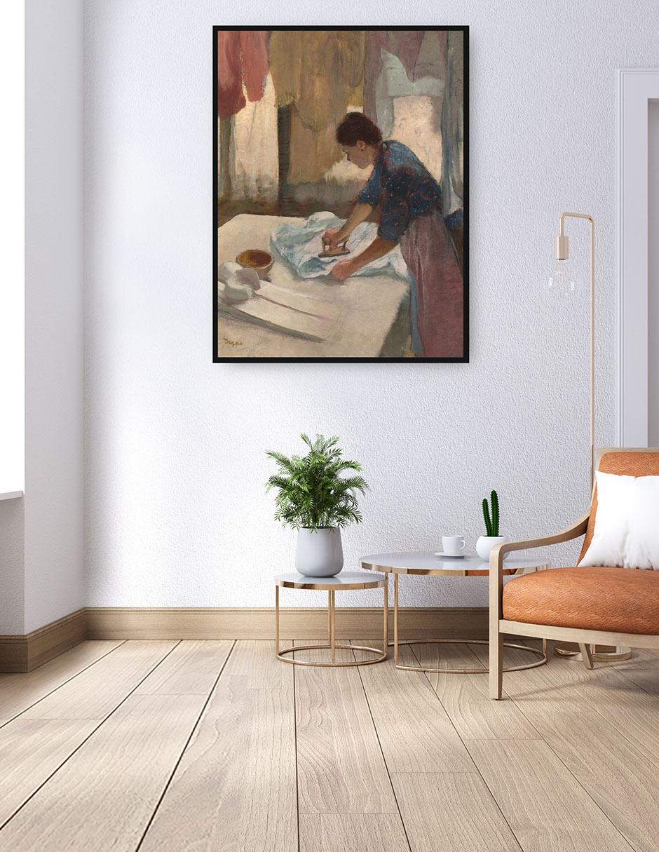 Cuadro decorativo Mujer planchando (nga.gov) técnica mixta Gente 2