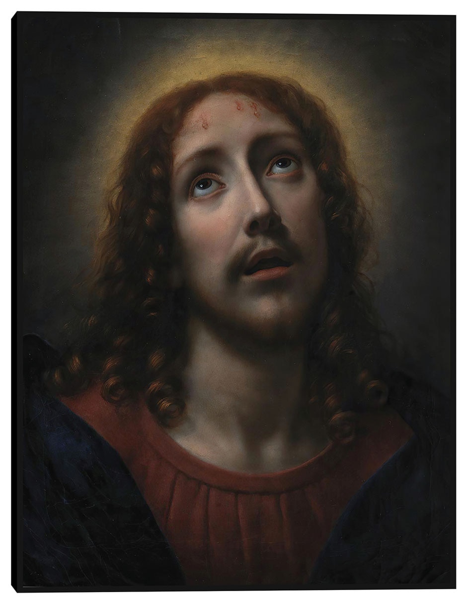 Cuadro decorativo La agonía de Cristo en el huerto de Getsemaní (1631 – 1686) técnica mixta Figuras Celestiales