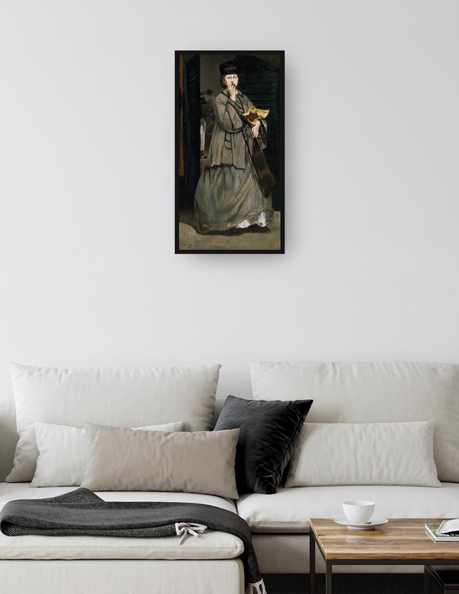 Cuadro decorativo Cantante callejero técnica mixta Gente 2