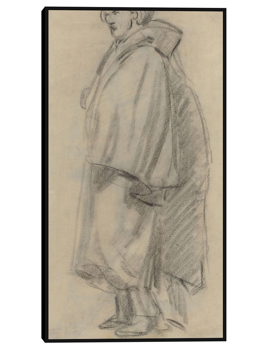 Cuadro decorativo Hombre con capa (verso) (1852-1858) técnica mixta Bocetos Cuadro decorativo Hombre con capa (verso) (1852-1858) técnica mixta Bocetos