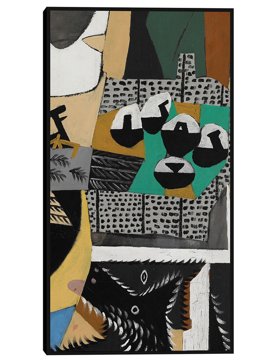 Cuadro decorativo Perro y gallo (1921) técnica mixta Formas