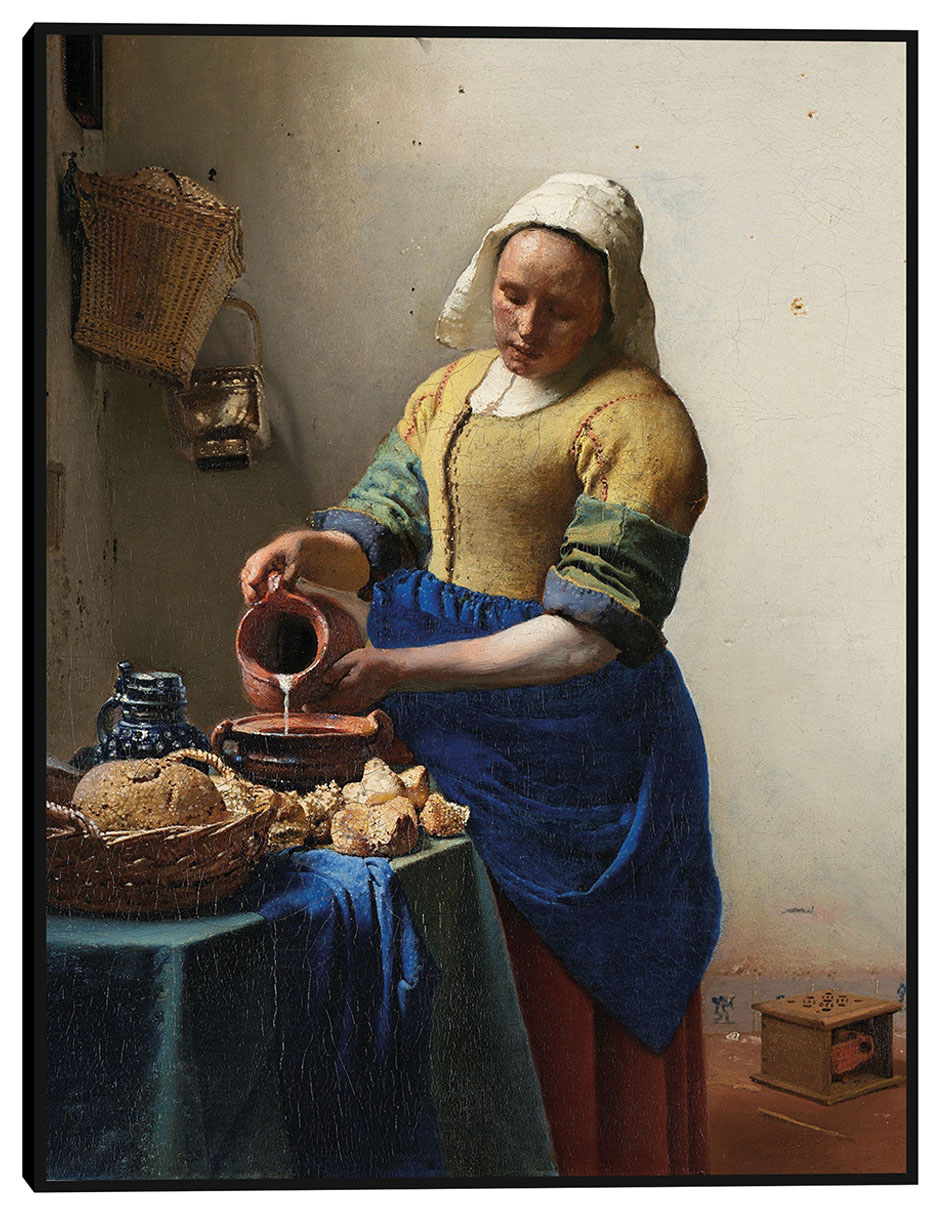 Cuadro decorativo La lechera (c. 1660) técnica mixta Gente