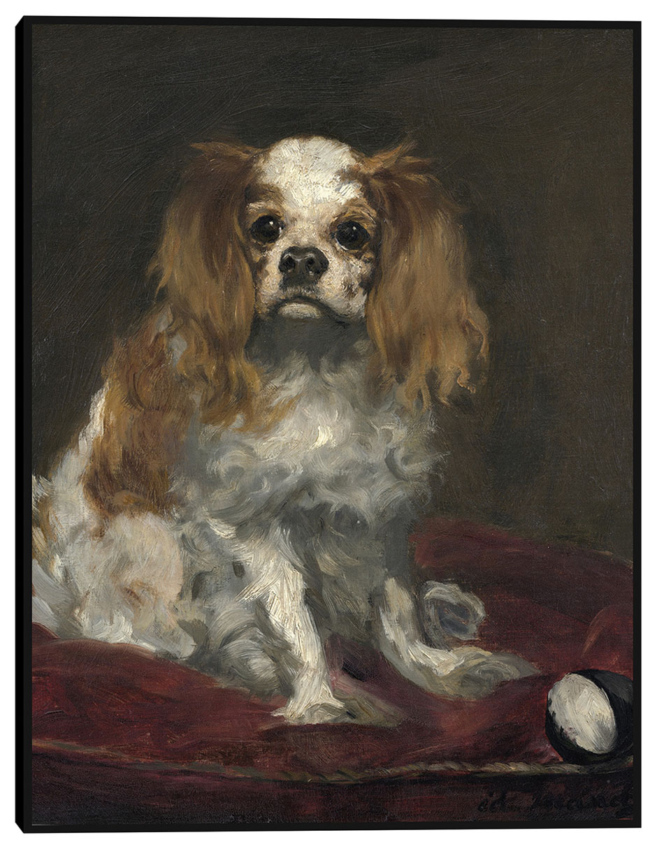 Cuadro decorativo Un rey Charles Spaniel (c. 1866) técnica mixta Animales Domésticos