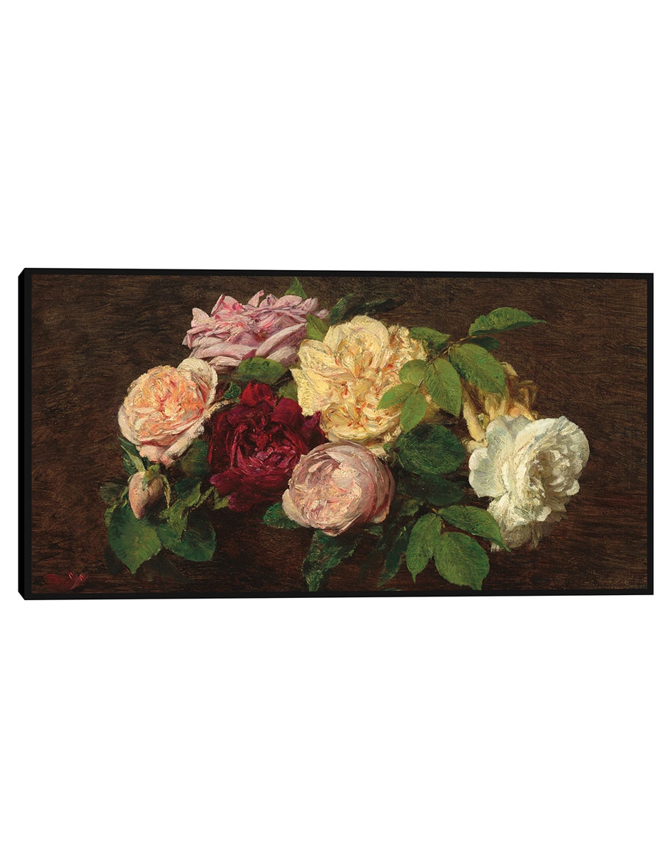 Cuadro decorativo Rosas de Niza sobre una mesa, 1882 técnica mixta Ramos