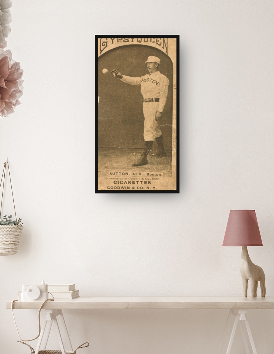 Cuadro decorativo técnica mixta Base Ball 2