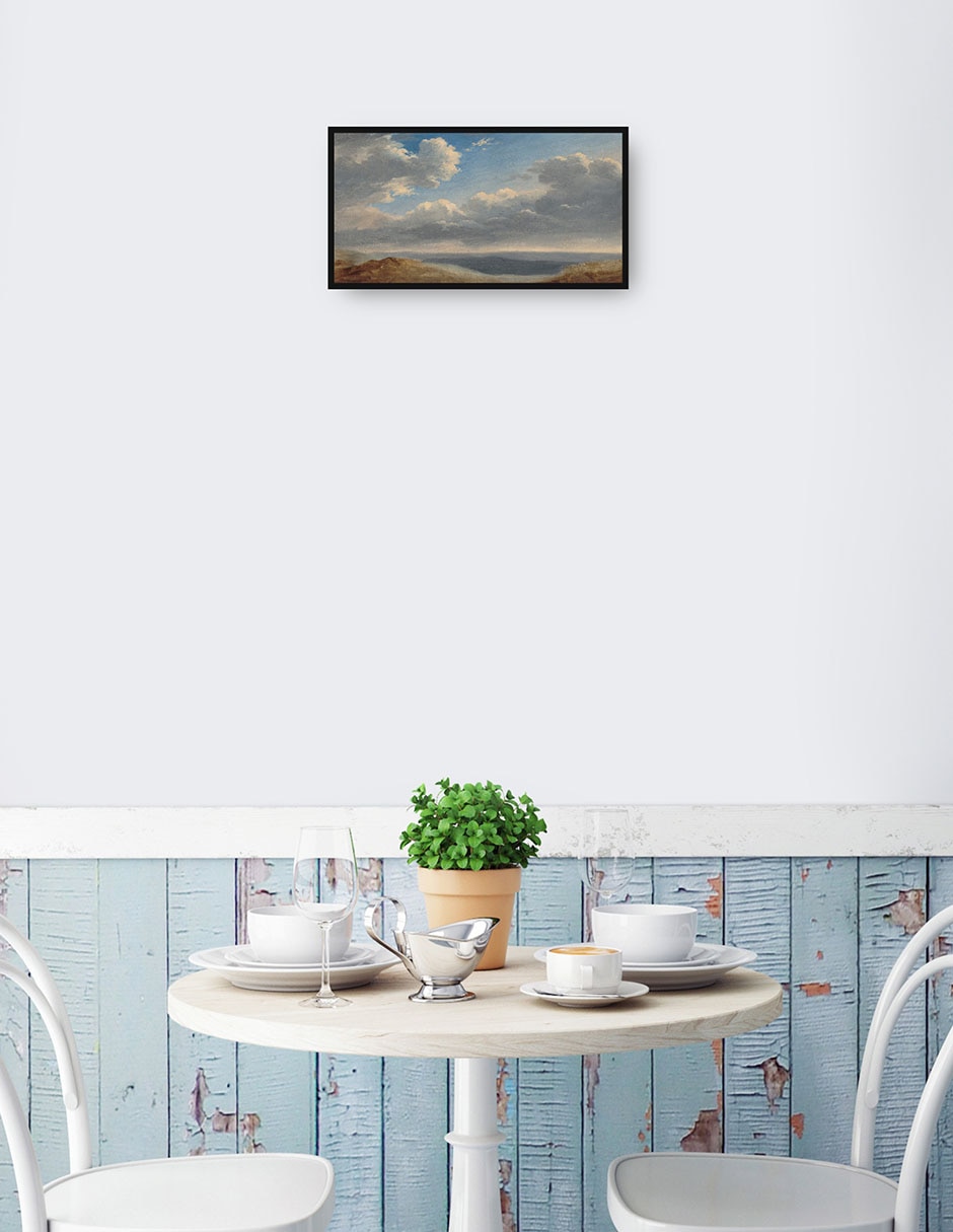 Cuadro decorativo Estudio de las nubes sobre la campaña romana técnica mixta Nubes 2