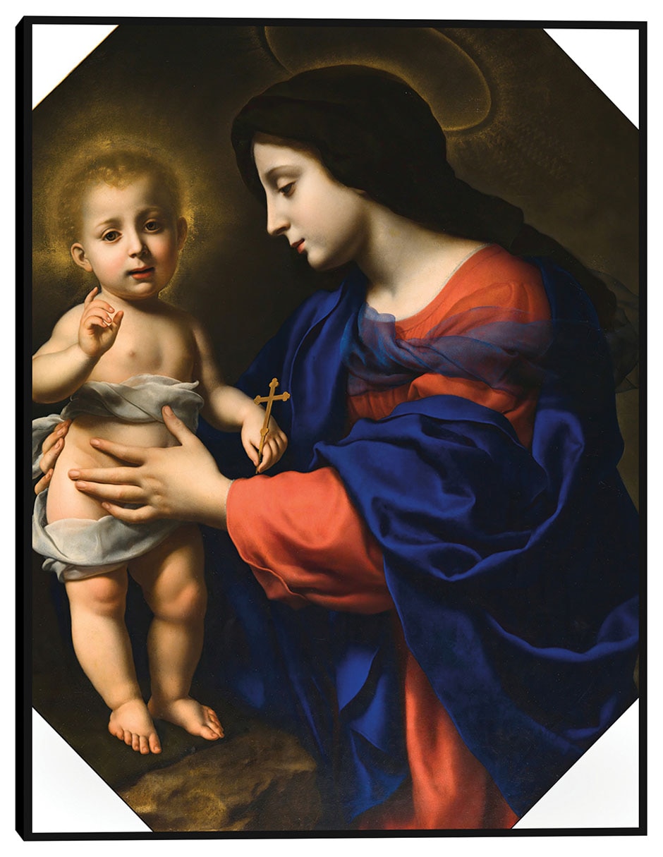 Cuadro decorativo La Virgen y el Niño (1651) técnica mixta Vírgenes