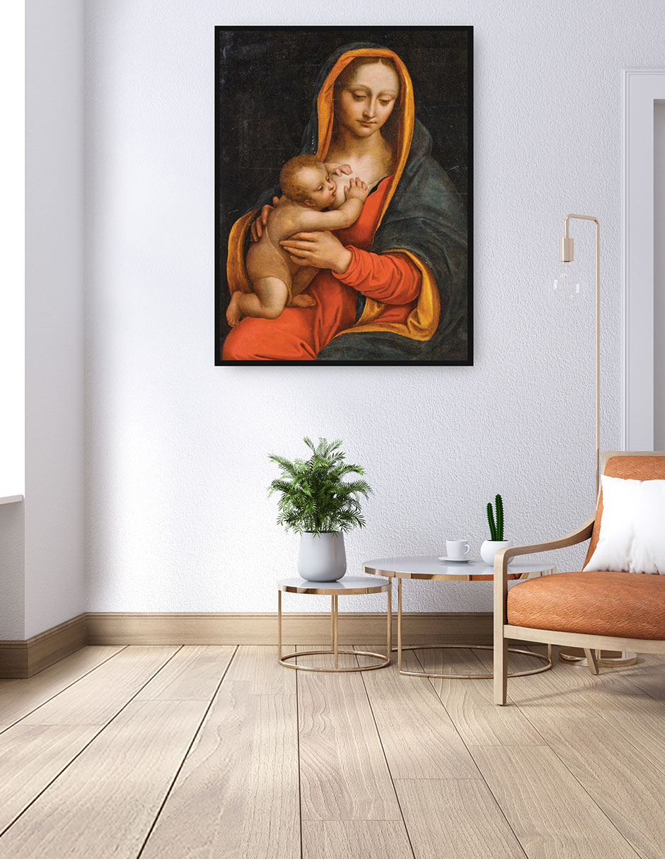 Cuadro decorativo Virgen y el Niño (siglo XVI) técnica mixta Vírgenes 2