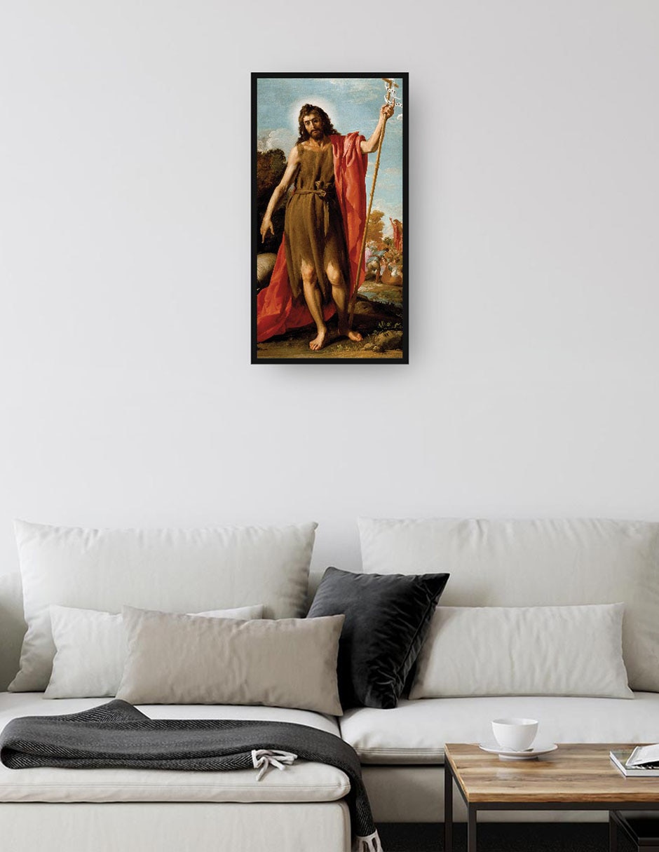 Cuadro decorativo San Juan Bautista en el desierto (1635) técnica mixta Figuras Celestiales 3