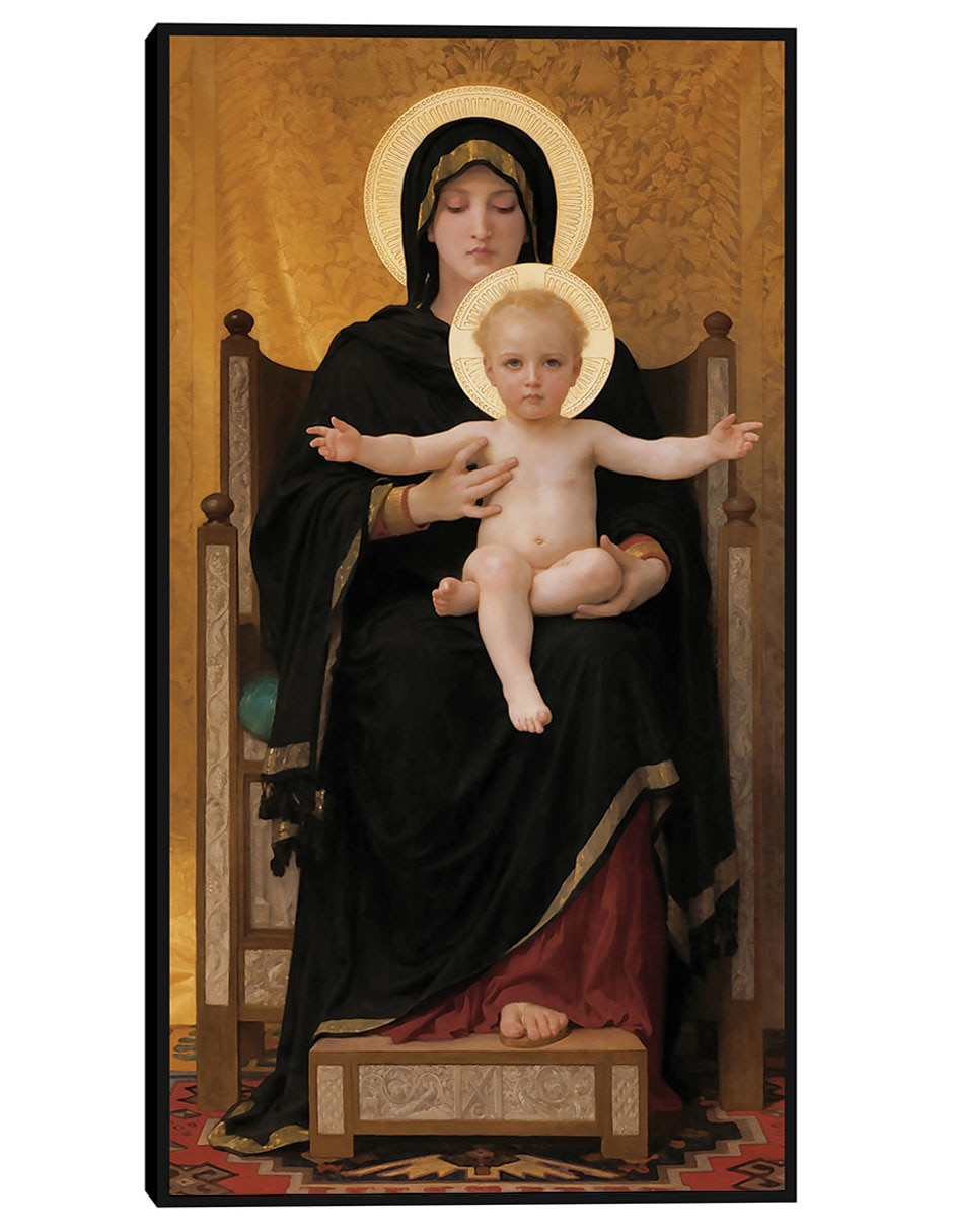Cuadro decorativo Virgen y Niño (1888) técnica mixta Vírgenes