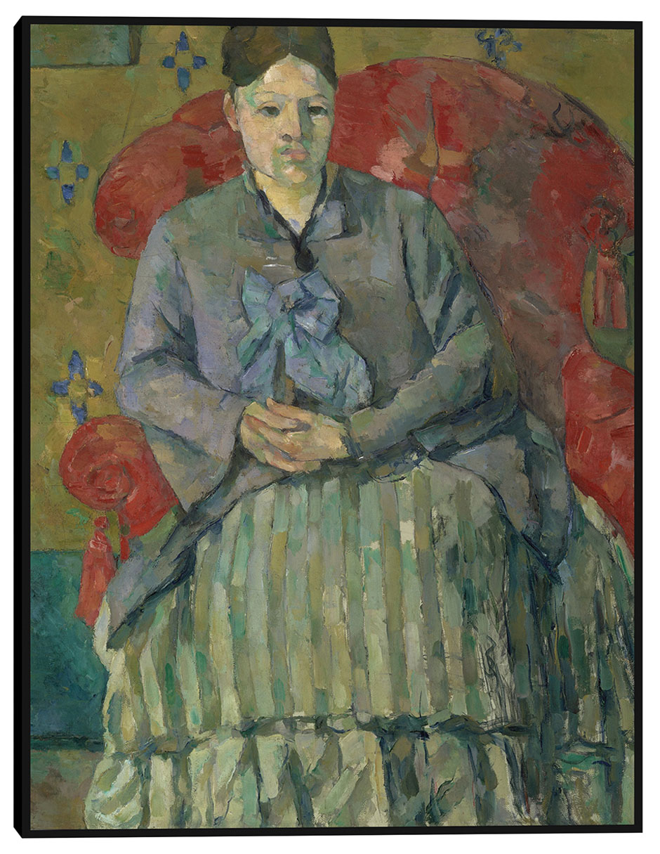 Cuadro decorativo Madame Cézanne en un sillón rojo (hacia 1877) técnica mixta Retratos Cuadro decorativo Madame Cézanne en un sillón rojo (hacia 1877) técnica mixta Retratos