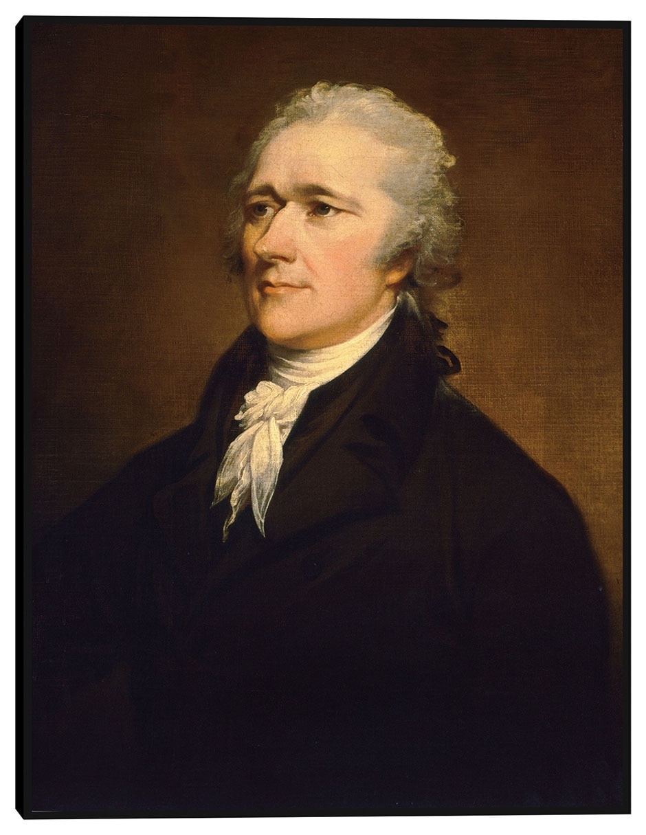 Cuadro decorativo Alejandro Hamilton, c 1806 técnica mixta Retratos Cuadro decorativo Alejandro Hamilton, c 1806 técnica mixta Retratos