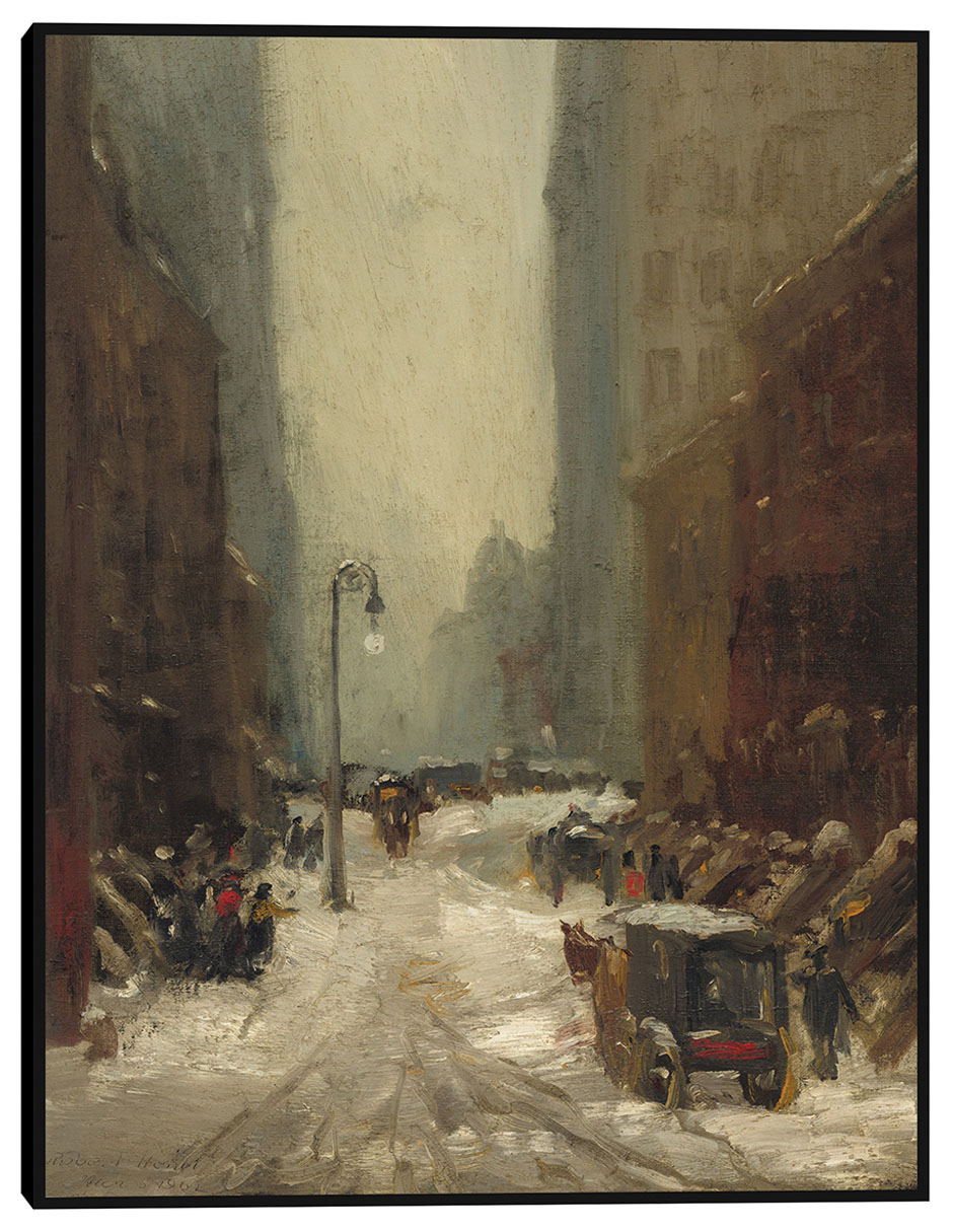 Cuadro decorativo Nieve en Nueva York, 1902 técnica mixta Arquitectura