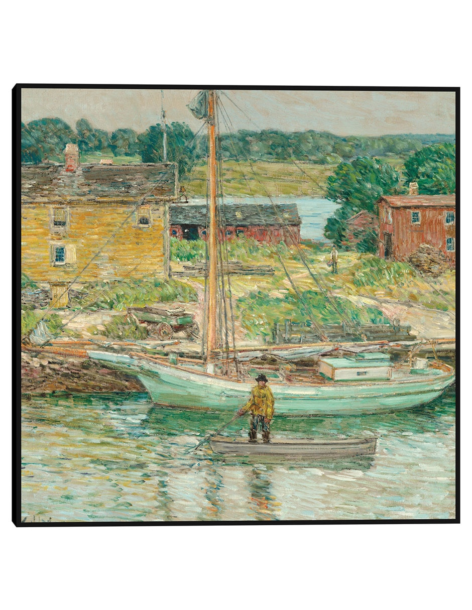 Cuadro decorativo Balandra de ostras, Cos Cob, 1902 técnica mixta Navegación