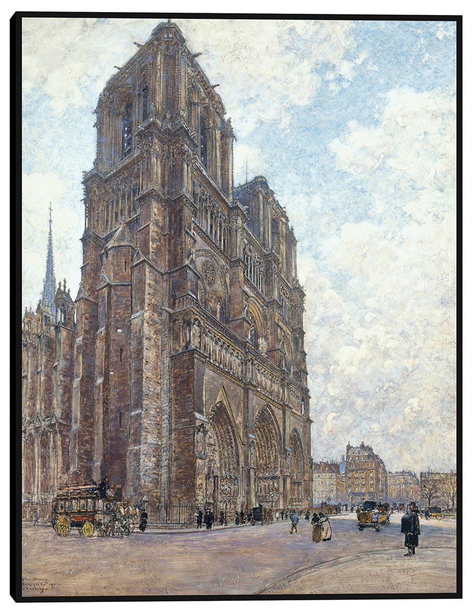 Cuadro decorativo Notre-Dame de París (1901) técnica mixta Lugares Cuadro decorativo Notre-Dame de París (1901) técnica mixta Lugares