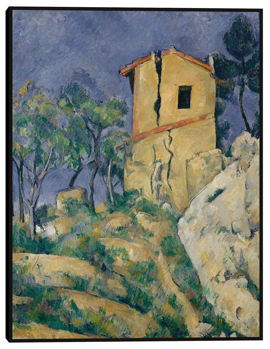 Cuadro decorativo La casa de las paredes agrietadas (1892-1894) técnica mixta Caminos