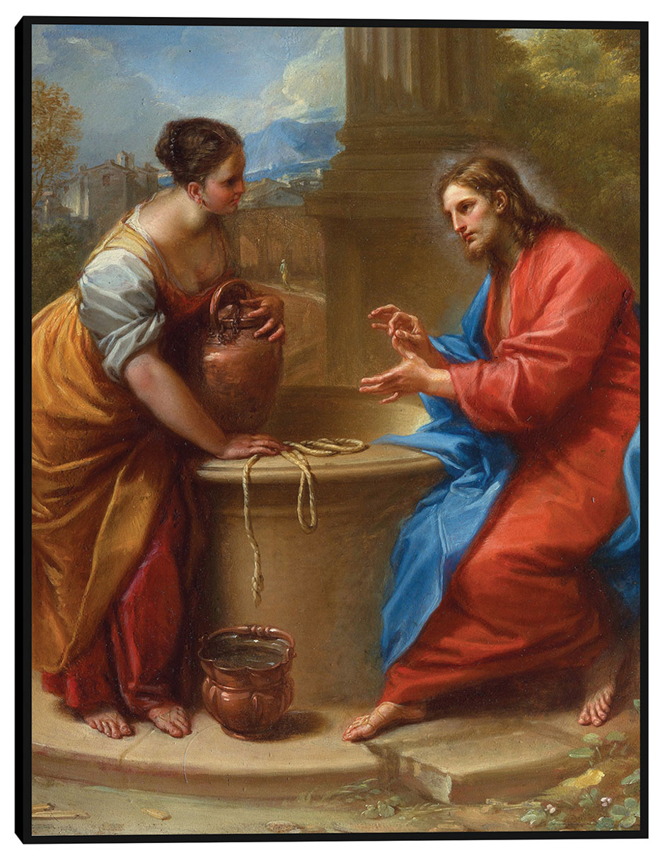 Cuadro decorativo Cristo y la mujer de Samaria (1715-1720) técnica mixta Figuras Celestiales Cuadro decorativo Cristo y la mujer de Samaria (1715-1720) técnica mixta Figuras Celestiales