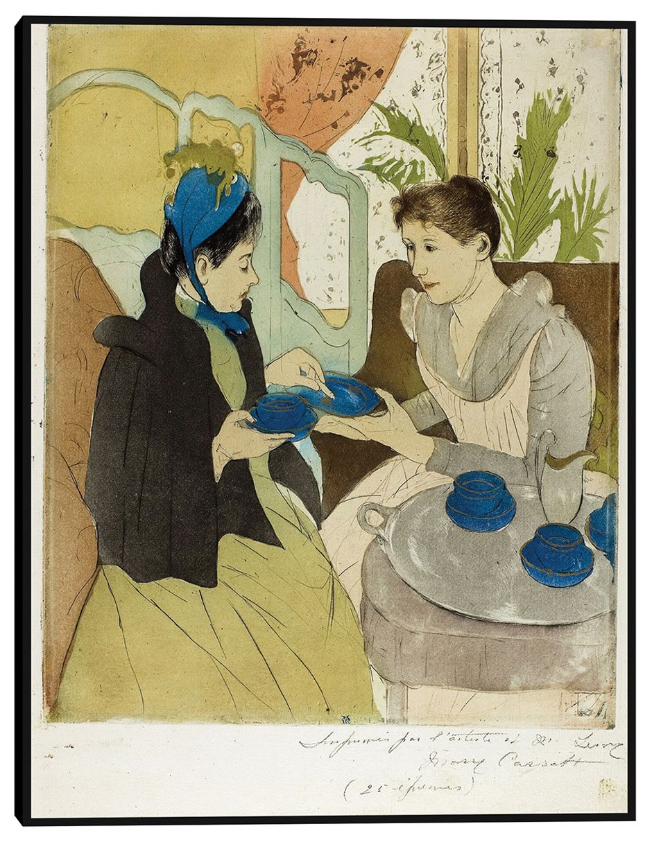 Cuadro decorativo Fiesta del té de la tarde (1890-1891) técnica mixta Retratos