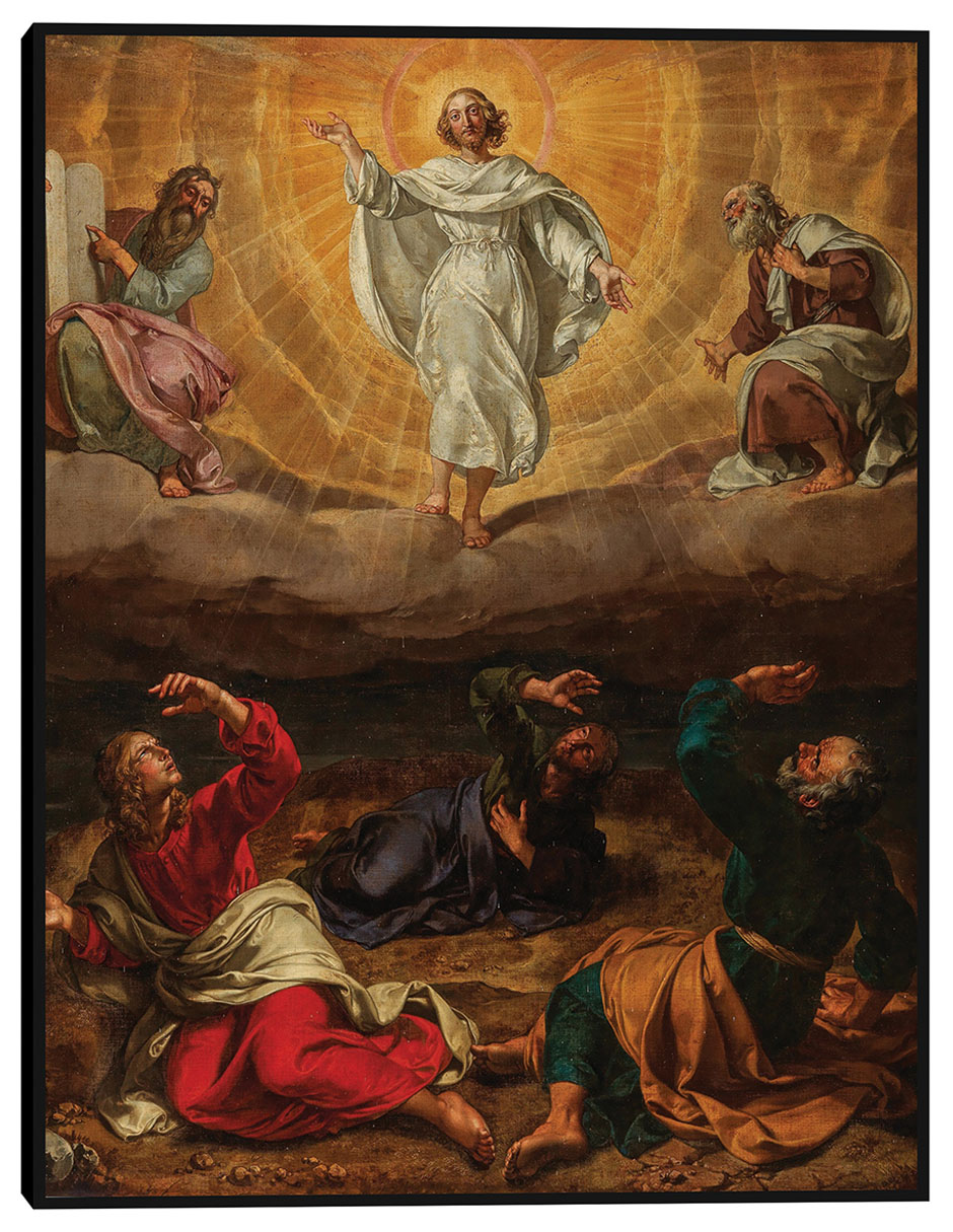 Cuadro decorativo La Transfiguración de Cristo (siglo XVII) técnica mixta Figuras Celestiales Cuadro decorativo La Transfiguración de Cristo (siglo XVII) técnica mixta Figuras Celestiales