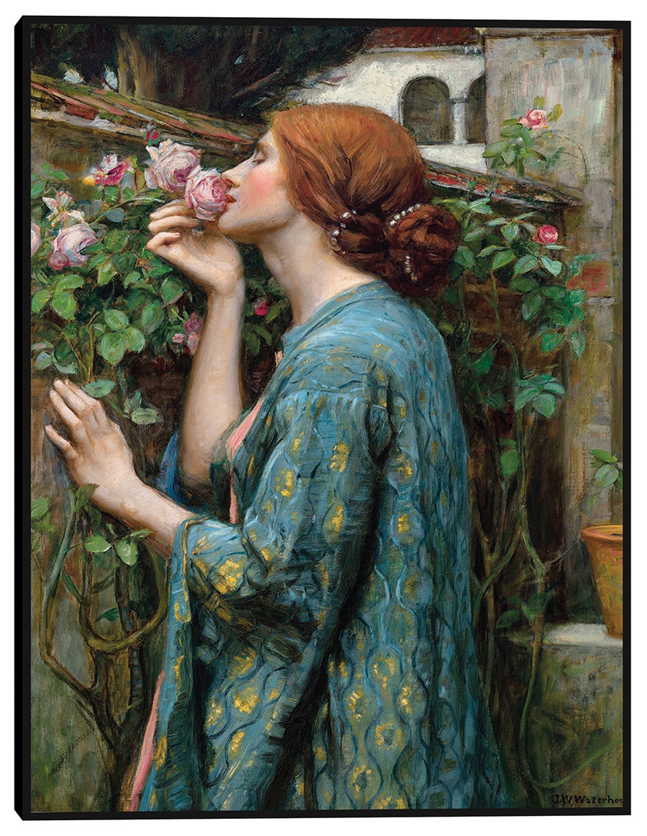 Cuadro decorativo El alma de la rosa (1908) técnica mixta Gente