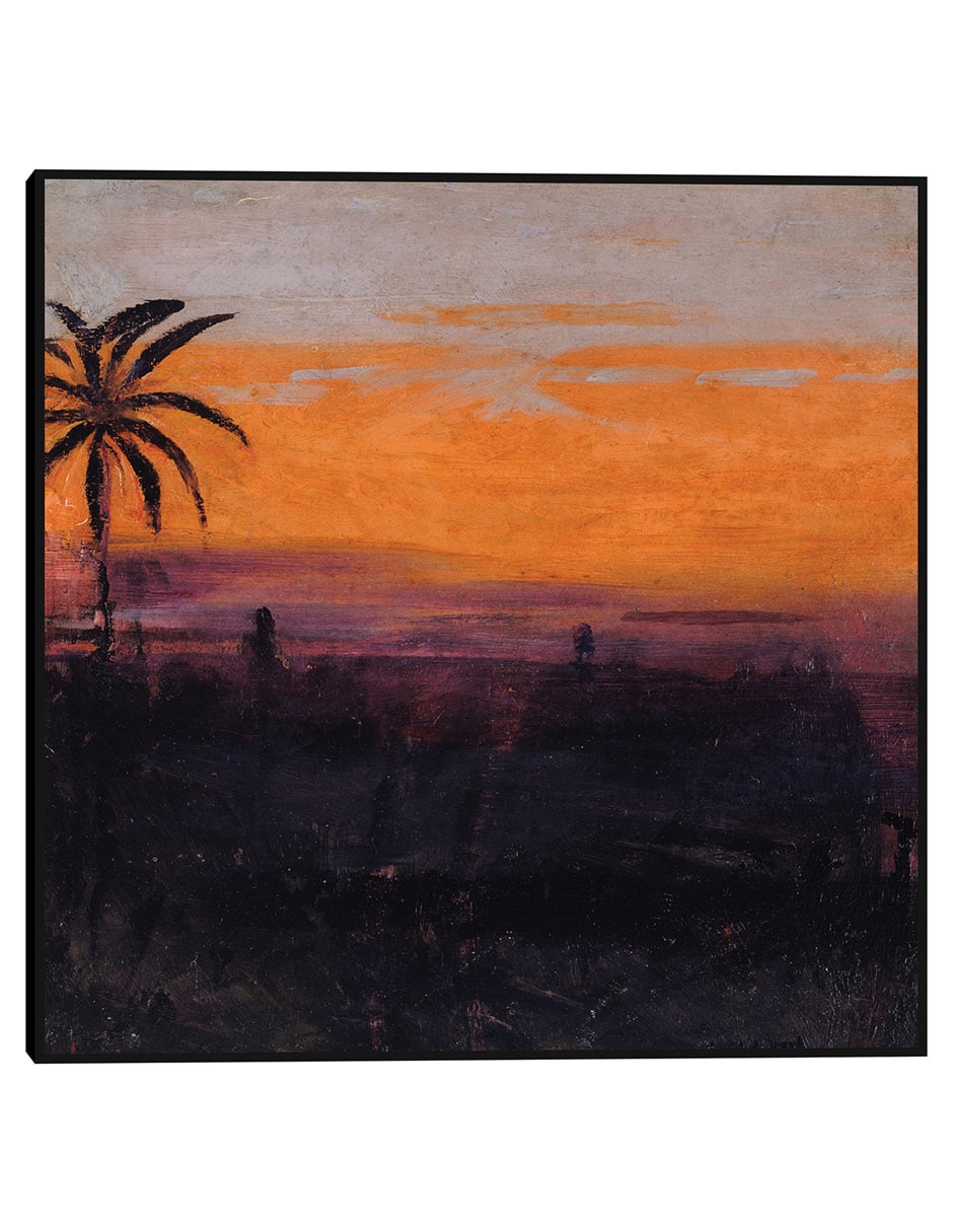 Cuadro decorativo El cielo simulado por flamencos rojos, estudio para libro que oculta la coloración en el reino animal (ca 1905-1909) técnica mixta Crepúsculo