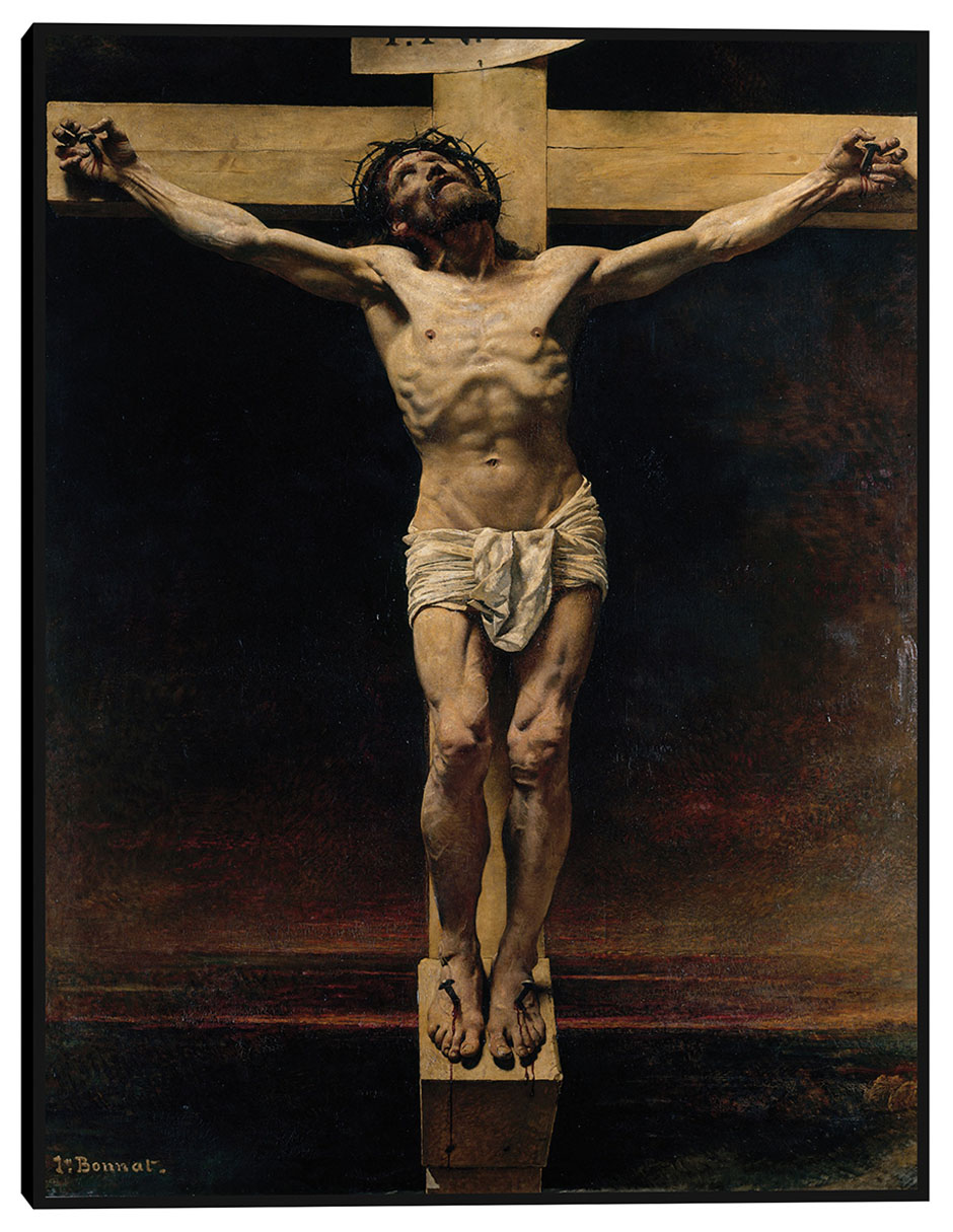 Cuadro decorativo El Cristo en la cruz (1874) técnica mixta Figuras Celestiales