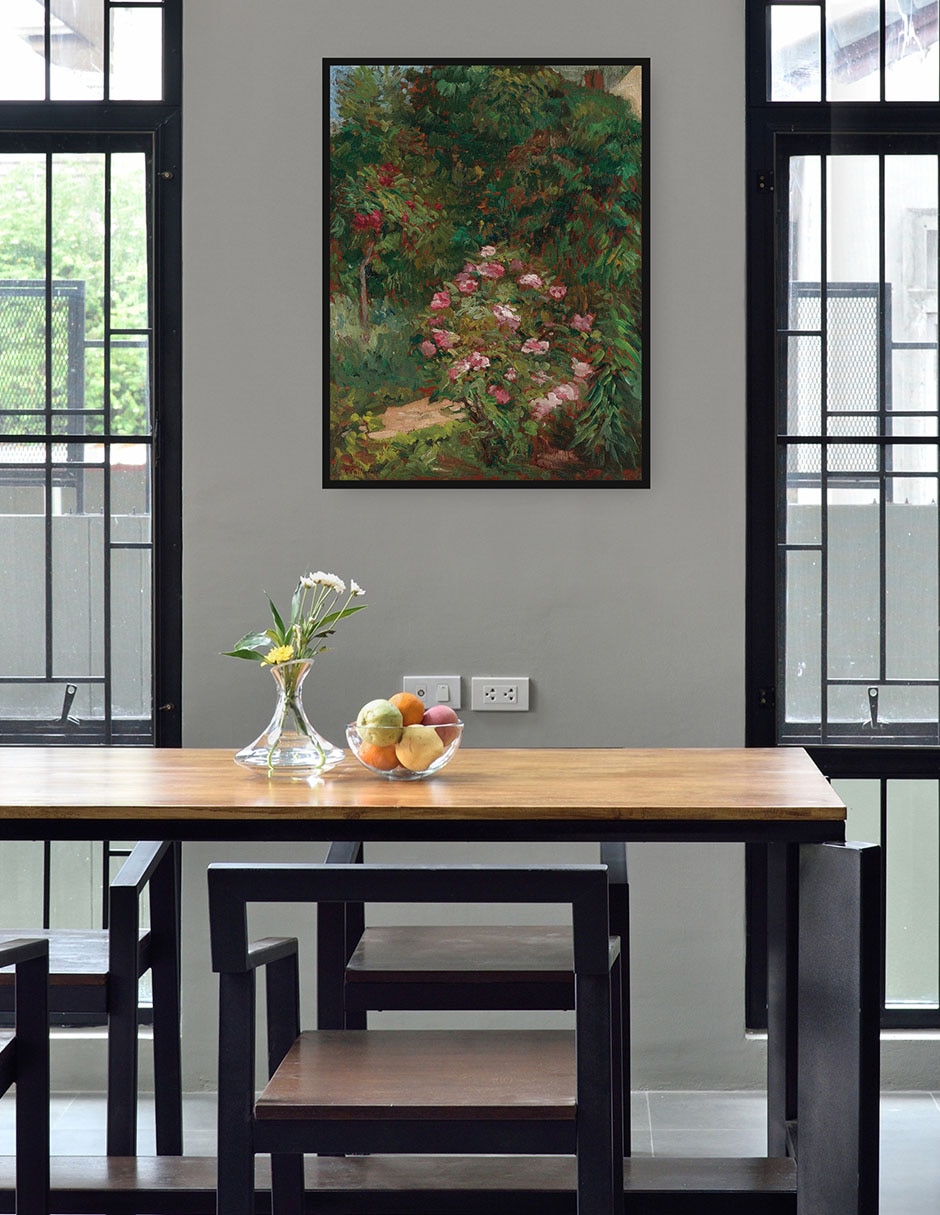 Cuadro decorativo Jardín de flores (1884) técnica mixta Inspiración 2