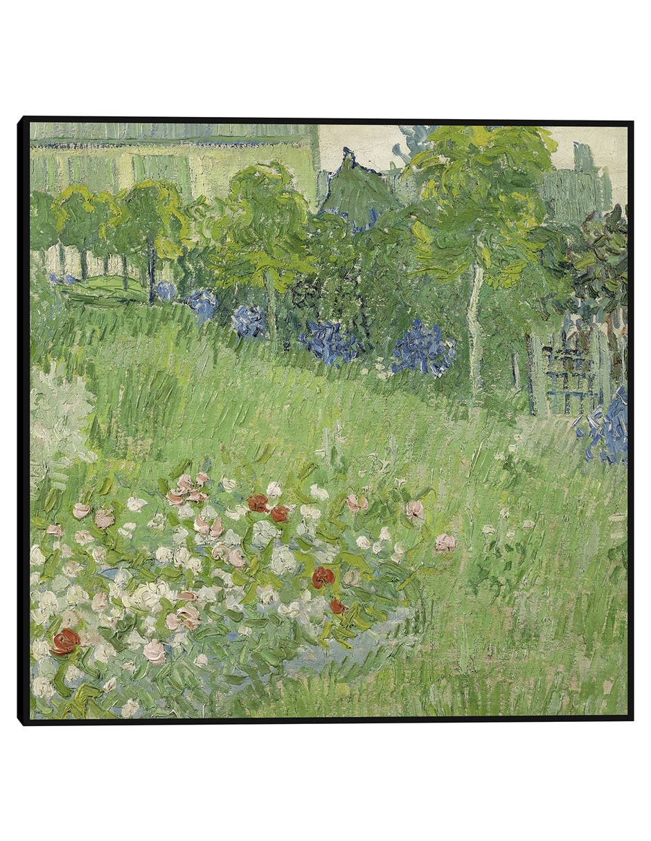Cuadro decorativo El jardín de Daubigny técnica mixta Primavera