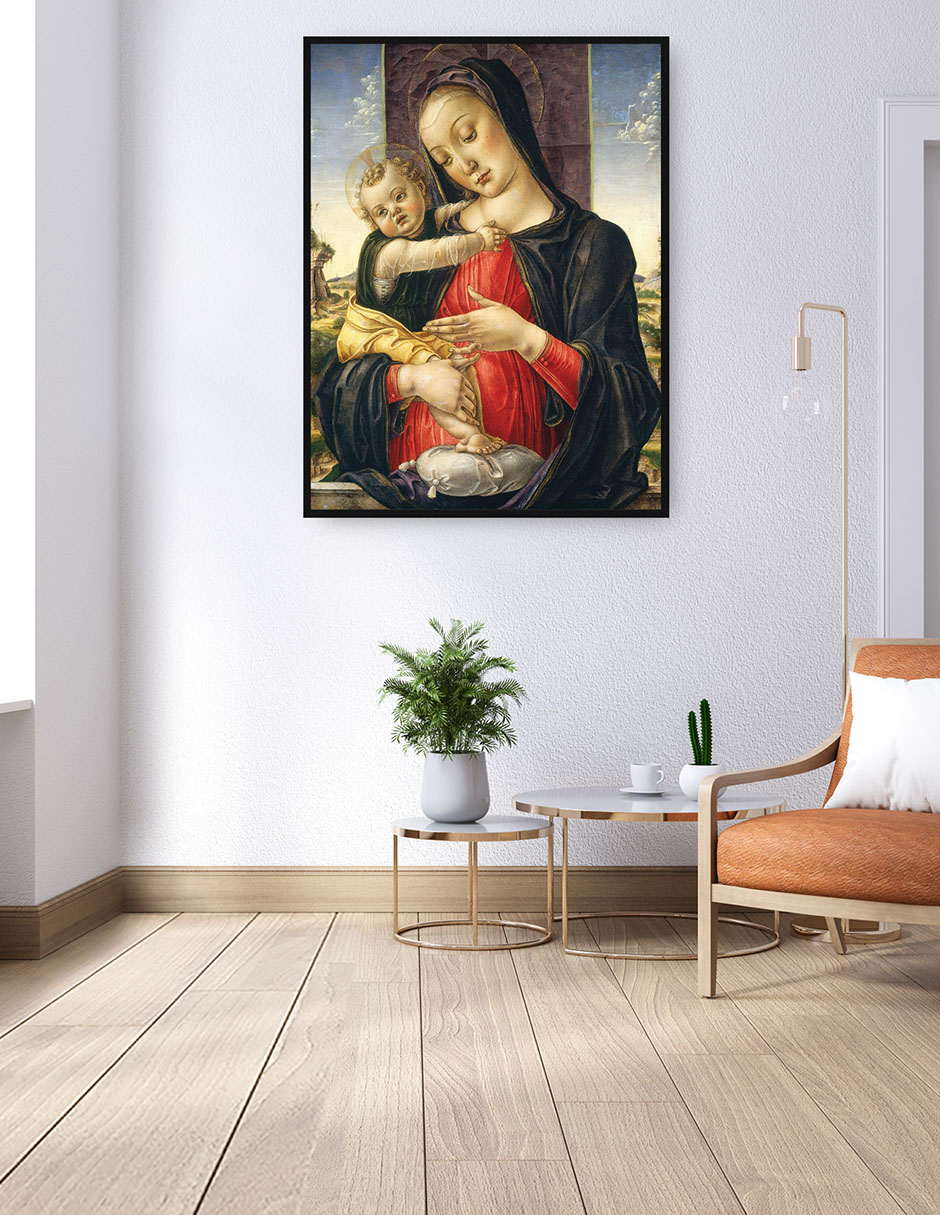 Cuadro decorativo Virgen y el Niño, c. 1475 técnica mixta Figuras Celestiales 3