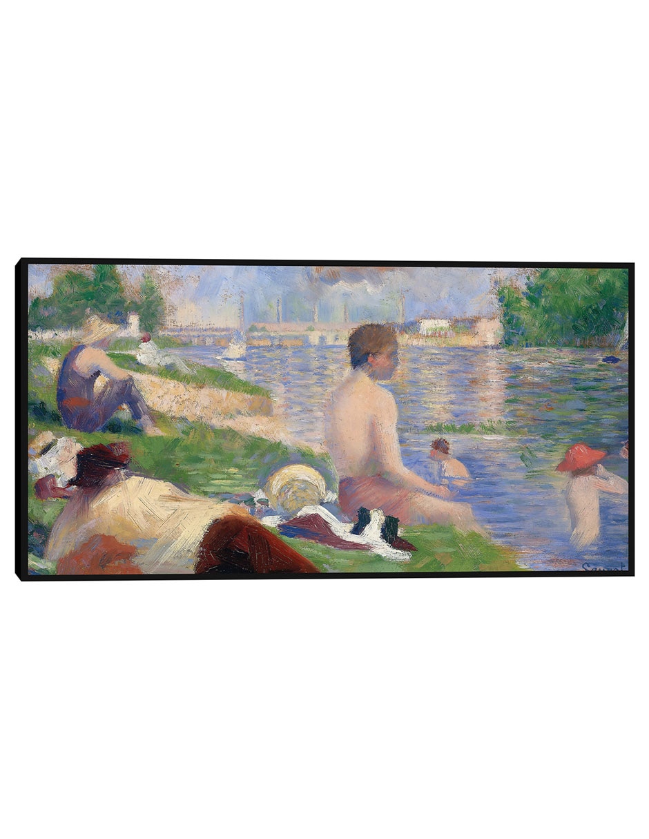 Cuadro decorativo Estudio final para “Bañistas en Asnières” (1883) técnica mixta Gente