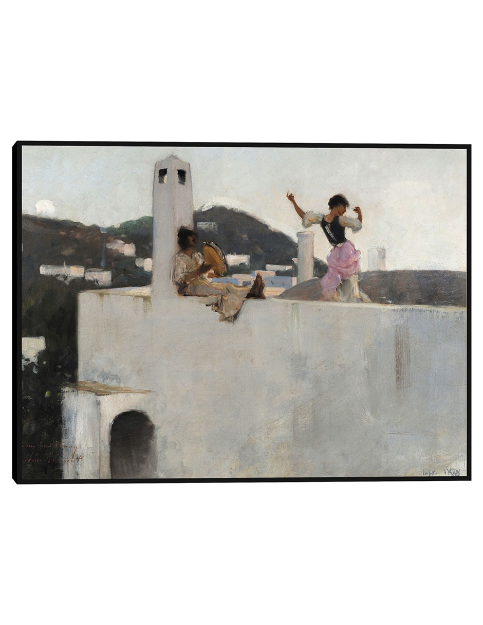 Cuadro decorativo La chica Capri en la azotea (1878) técnica mixta Retratos Cuadro decorativo La chica Capri en la azotea (1878) técnica mixta Retratos