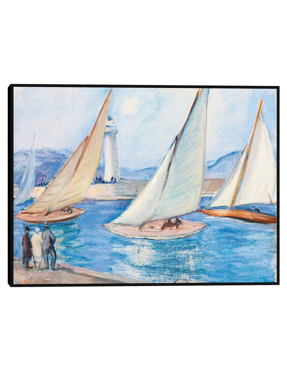Cuadro decorativo Inicio de Regatas en el Sur, St. Tropez (década de 1920) técnica mixta Navegación Cuadro decorativo Inicio de Regatas en el Sur, St. Tropez (década de 1920) técnica mixta Navegación