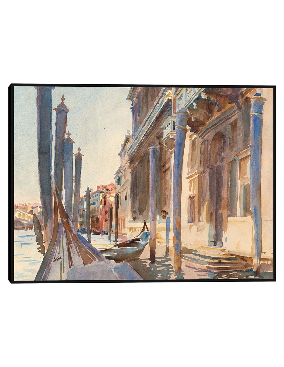 Cuadro decorativo Amarres de góndolas en el Gran Canal (1904-1907) técnica mixta Navegación