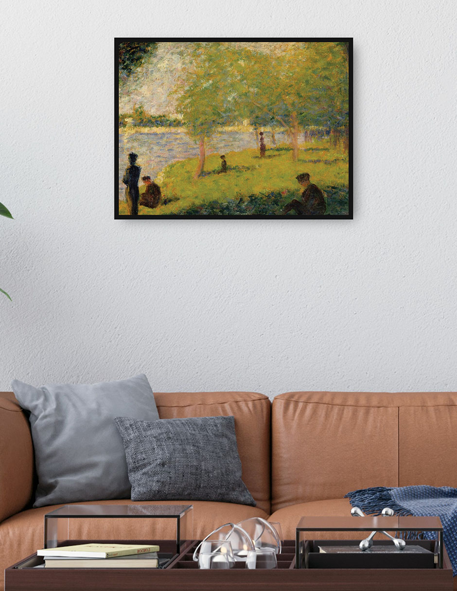 Cuadro decorativo Estudio,Un domingo en La Grande Jatte, (1884) técnica mixta Lagos 2